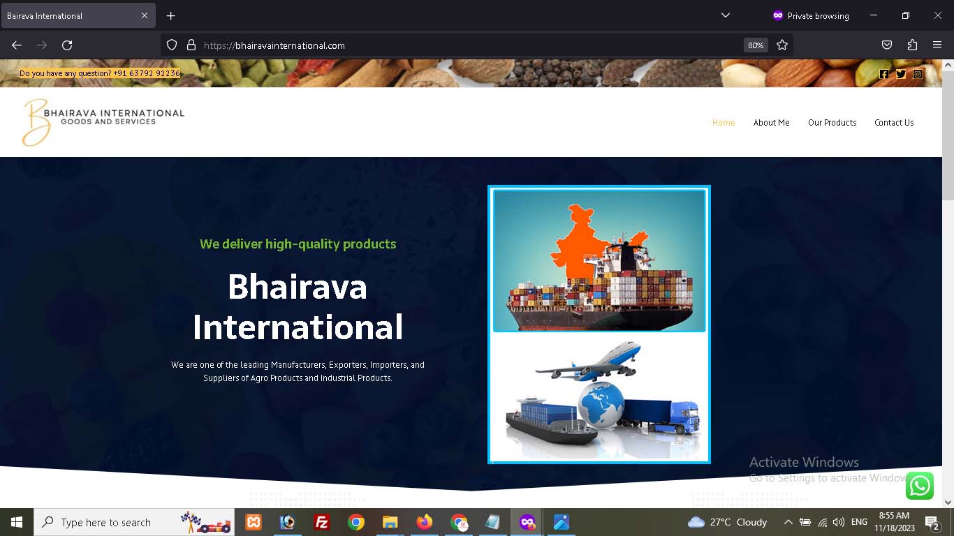 www.bhairavainternational.com